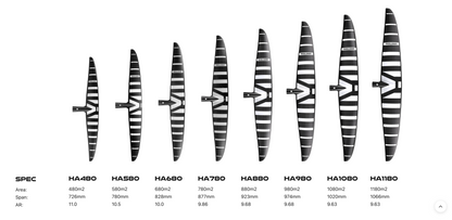 HA Series High Aspect Front Wings - FOILRIDERS SHOP